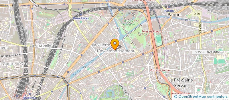 localisation de l'entreprise SCI NISA  PARIS