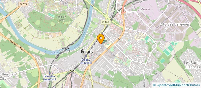 localisation de l'entreprise SCI NISAH  ERAGNY