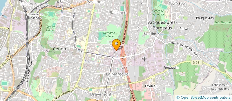 localisation de l'entreprise SCI NISSA  CENON