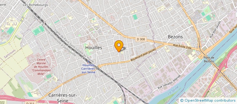 localisation de l'entreprise SCI NISSAB  HOUILLES