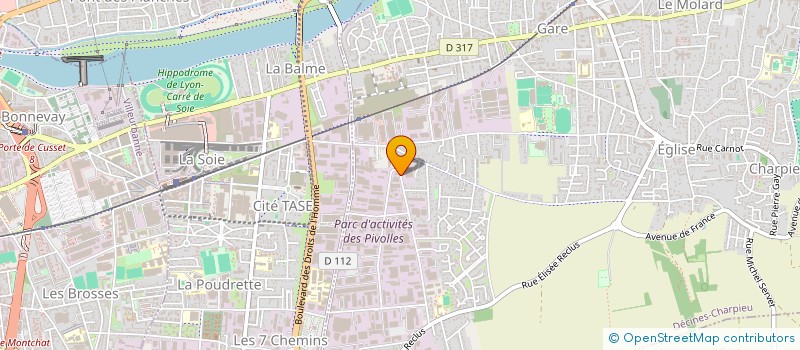 localisation de l'entreprise SCI NITAJ IMMOBILIER  DECINES-CHARPIEU