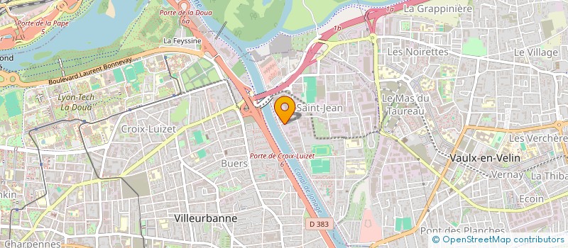 localisation de l'entreprise SCI NITI  VILLEURBANNE