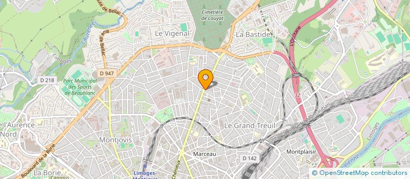 localisation de l'entreprise SCI NITIMAN à LIMOGES