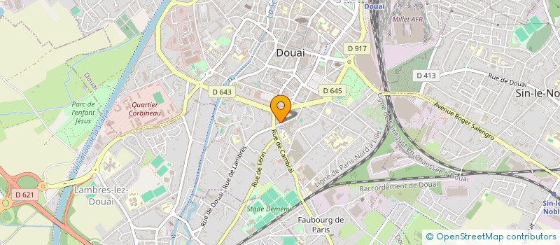 localisation de l'entreprise SCI NITORO à DOUAI