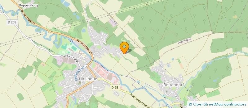 localisation de l'entreprise SCI NITRAM C  HIRSINGUE