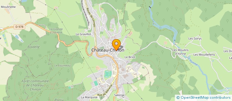 localisation de l'entreprise SCI NITRIOP  CHATEAU-CHINON (VILLE)