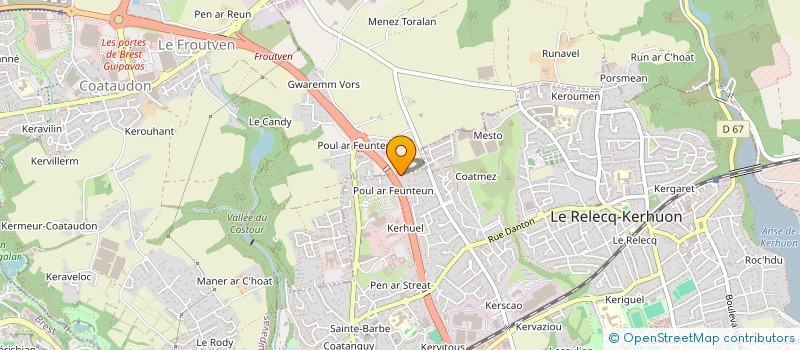 localisation de l'entreprise SCI NITRO  LE RELECQ-KERHUON