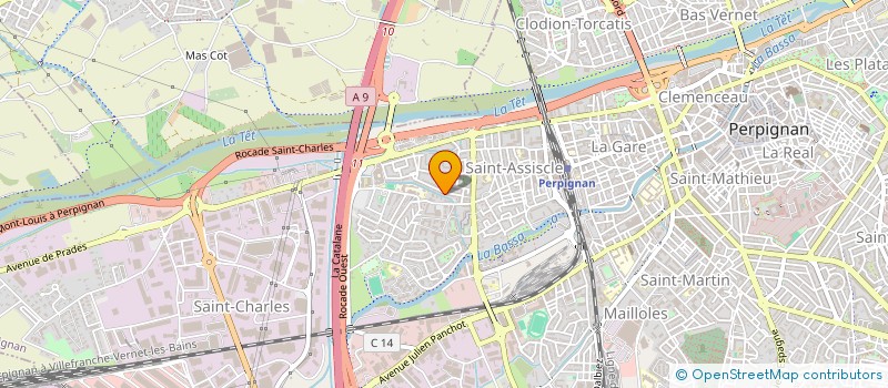 localisation de l'entreprise SCI NIVA  PERPIGNAN