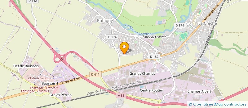 localisation de l'entreprise SCI NIVAU VDN  LA CRECHE