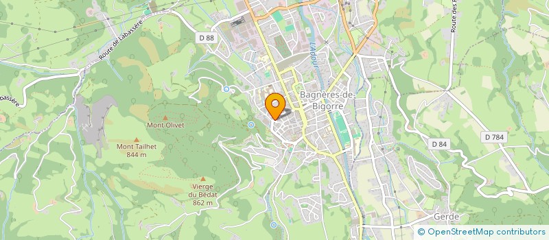 localisation de l'entreprise SCI NIVET  BAGNERES-DE-BIGORRE