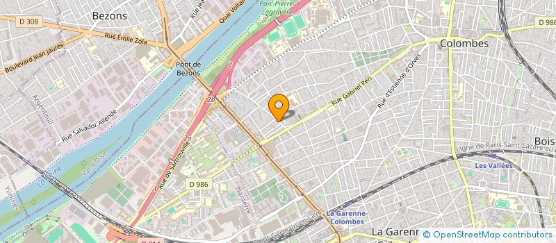 localisation de l'entreprise SCI NIVIA à COLOMBES