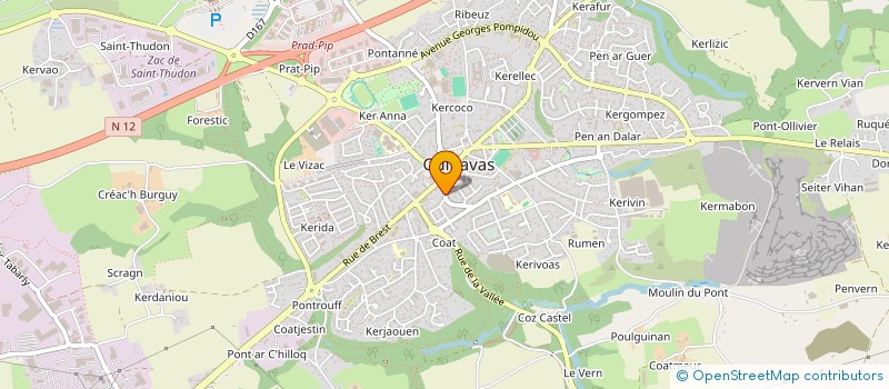 localisation de l'entreprise SCI NIVIJOF  GUIPAVAS