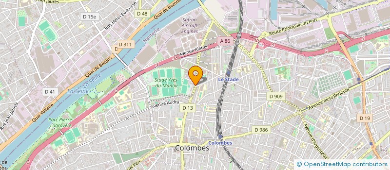 localisation de l'entreprise SCI NIYA à COLOMBES