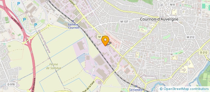 localisation de l'entreprise SCI NIYA  COURNON-D'AUVERGNE