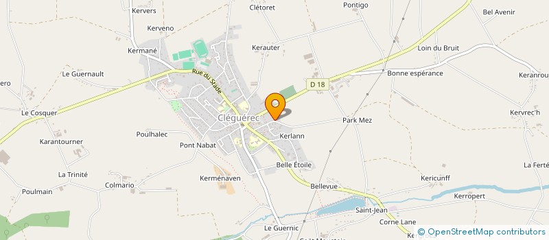 localisation de l'entreprise SCI NIZAN  CLEGUEREC