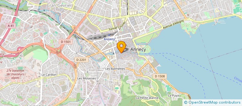 localisation de l'entreprise SCI NJ à ANNECY