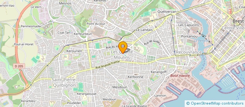 localisation de l'entreprise SCI NJ  BREST