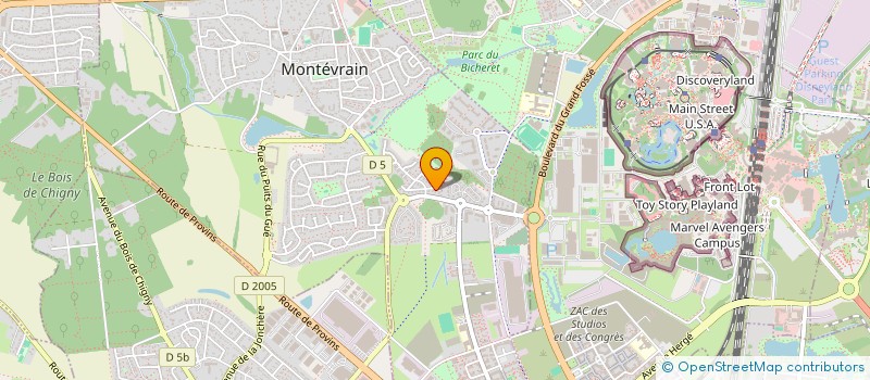 localisation de l'entreprise SCI NJ&D IMMO  MONTEVRAIN