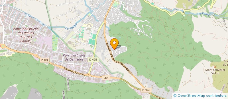 localisation de l'entreprise SCI NJF  GEMENOS