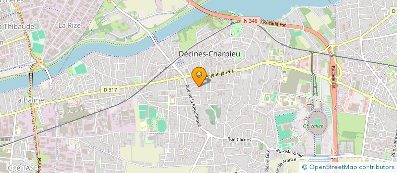 localisation de l'entreprise SCI NJJ  DECINES-CHARPIEU