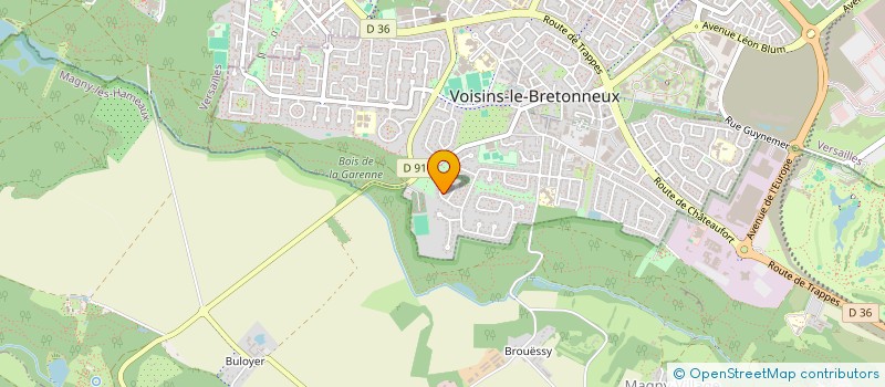 localisation de l'entreprise SCI NJL IMMO  VOISINS-LE-BRETONNEUX