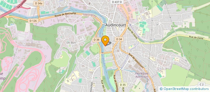 localisation de l'entreprise SCI NJM  AUDINCOURT