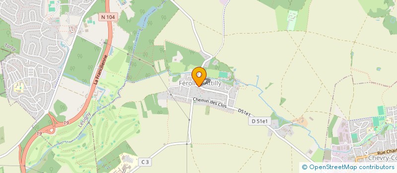 localisation de l'entreprise SCI NJM  FEROLLES-ATTILLY