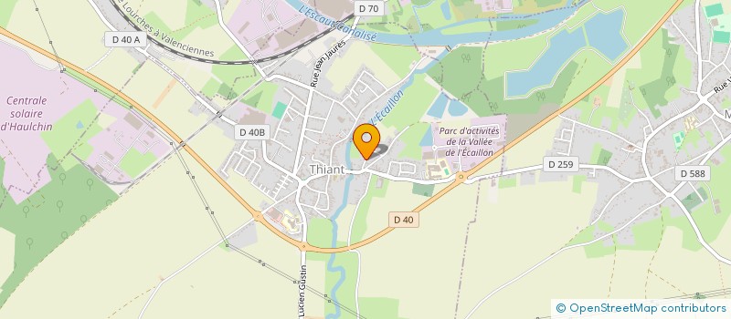 localisation de l'entreprise SCI NJP BULTEZ  THIANT