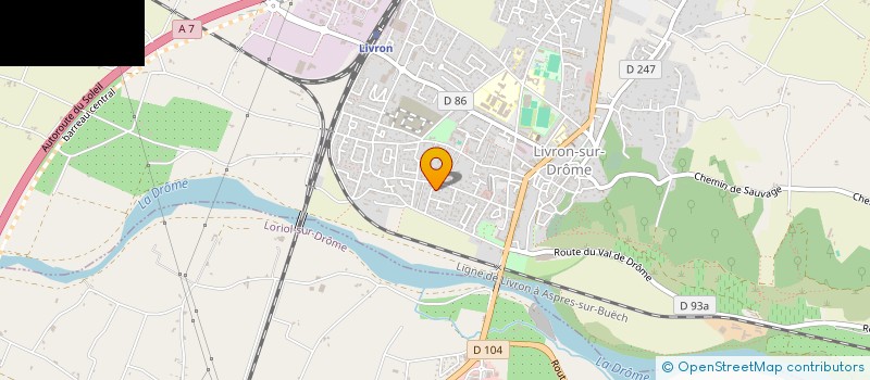 localisation de l'entreprise SCI NJPC  LIVRON-SUR-DROME