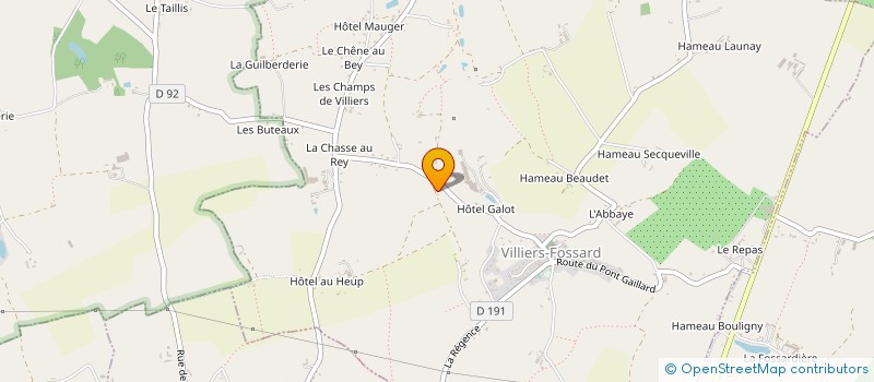 localisation de l'entreprise SCI NJPS  VILLIERS-FOSSARD