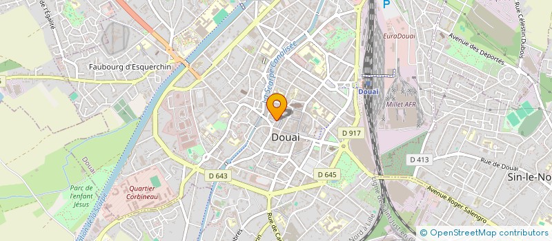 localisation de l'entreprise SCI NJV à DOUAI