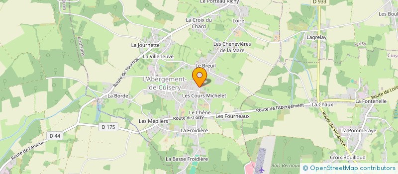 localisation de l'entreprise SCI NJY-XIII  L'ABERGEMENT-DE-CUISERY