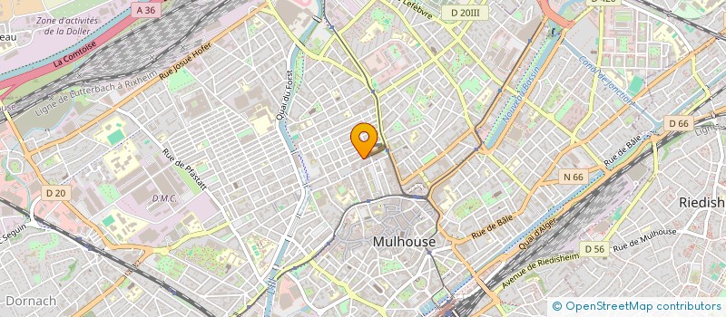 localisation de l'entreprise SCI NK  MULHOUSE