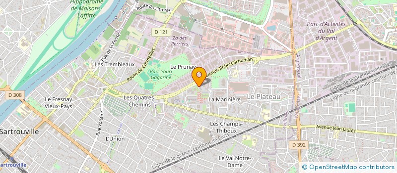 localisation de l'entreprise SCI NK3A  SARTROUVILLE