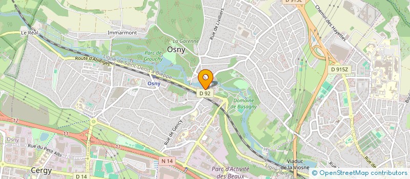 localisation de l'entreprise SCI NKM  OSNY