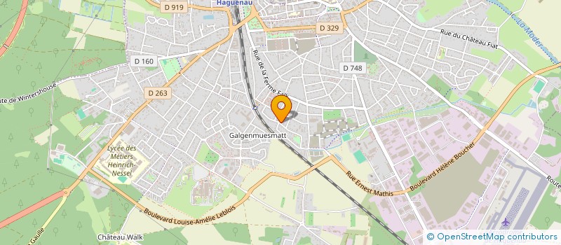 localisation de l'entreprise SCI NL  HAGUENAU