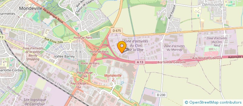 localisation de l'entreprise SCI NL DEMOUVILLE à MONDEVILLE