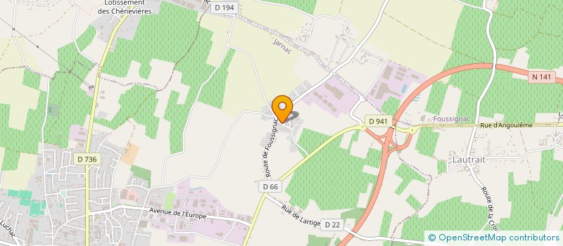 localisation de l'entreprise SCI NL FAMILY à JARNAC
