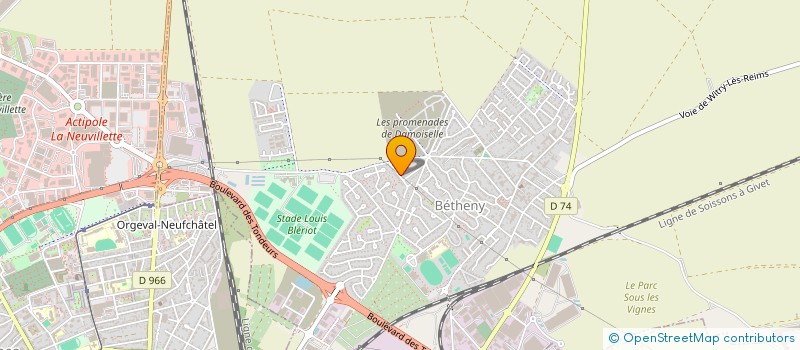 localisation de l'entreprise SCI NLDH  BETHENY