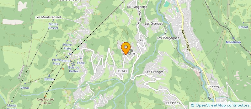 localisation de l'entreprise SCI NLF SAINT-GERVAIS  SAINT-GERVAIS-LES-BAINS