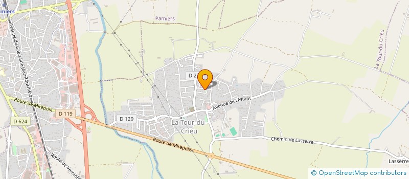 localisation de l'entreprise SCI NLLT à LA TOUR-DU-CRIEU