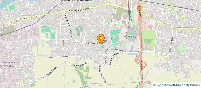 localisation de l'entreprise SCI NLS  DECINES-CHARPIEU