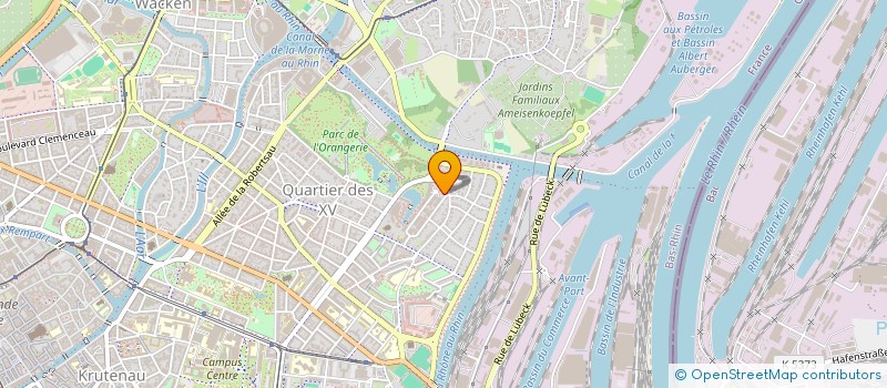 localisation de l'entreprise SCI NM-MM  STRASBOURG