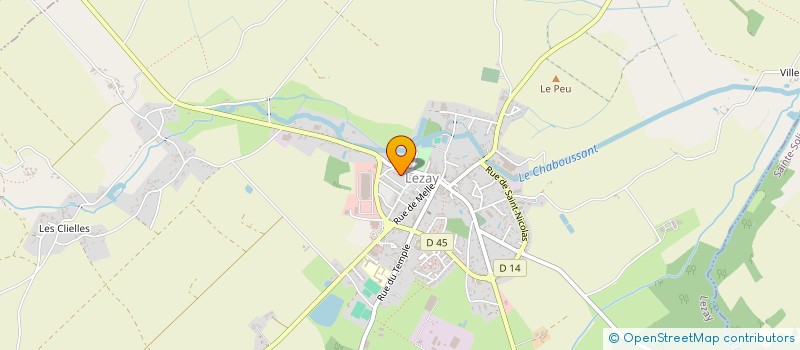 localisation de l'entreprise SCI NM2C  LEZAY