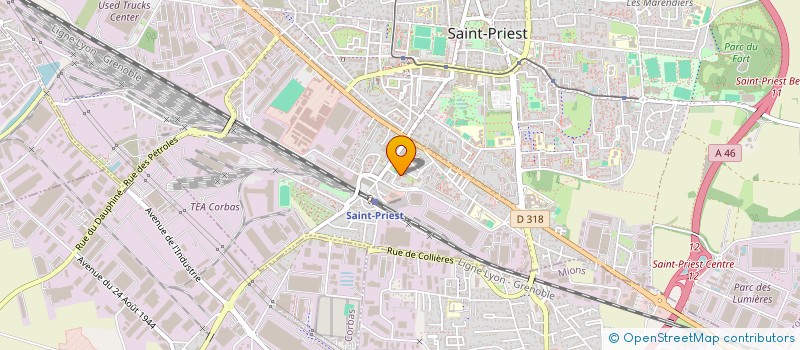 localisation de l'entreprise SCI NMA IMMO  SAINT-PRIEST