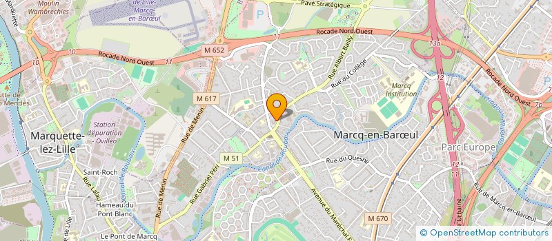 localisation de l'entreprise SCI NMB à MARCQ-EN-BARŒUL