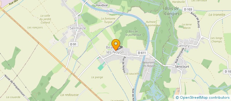 localisation de l'entreprise SCI NMMP  BEAURAINS-LES-NOYON