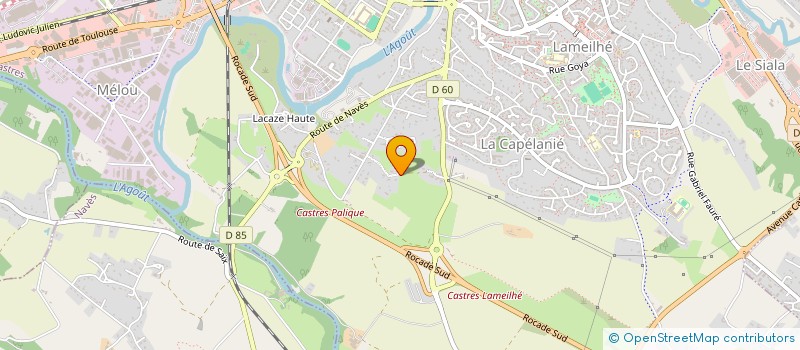 localisation de l'entreprise SCI NMT BRIOL  CASTRES