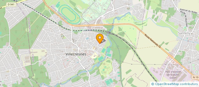 localisation de l'entreprise SCI NNJF  VILLECRESNES