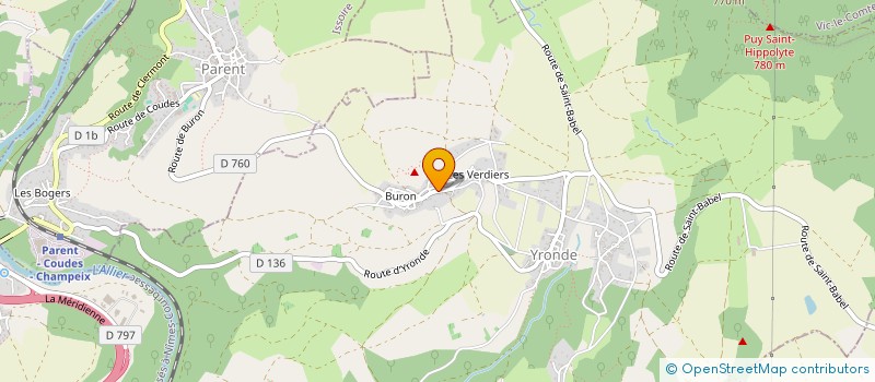 localisation de l'entreprise SCI NO AD  YRONDE-ET-BURON